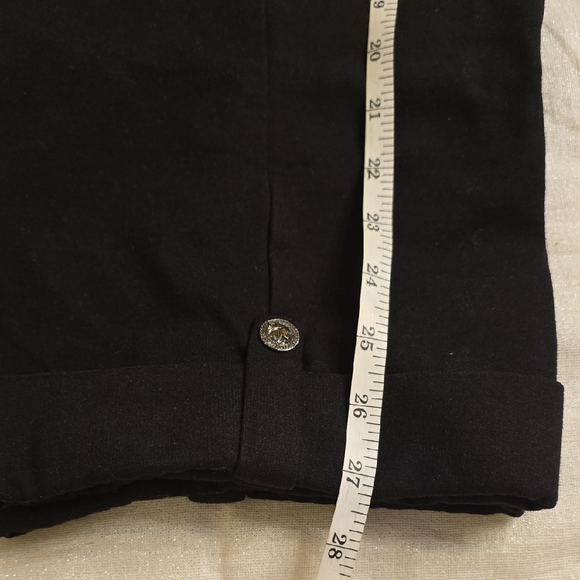 Peter Nygard Slims Elegant Black Women's Bermudas - Picture 8 of 13